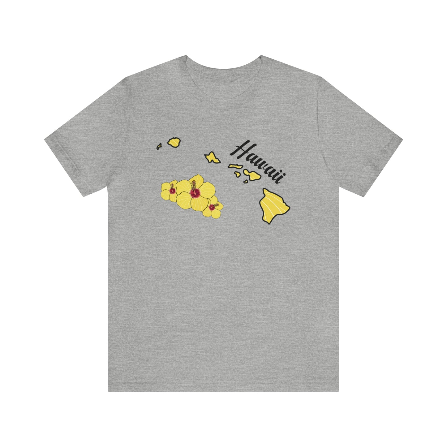 Hawaii State Flower Short Sleeve T-shirt