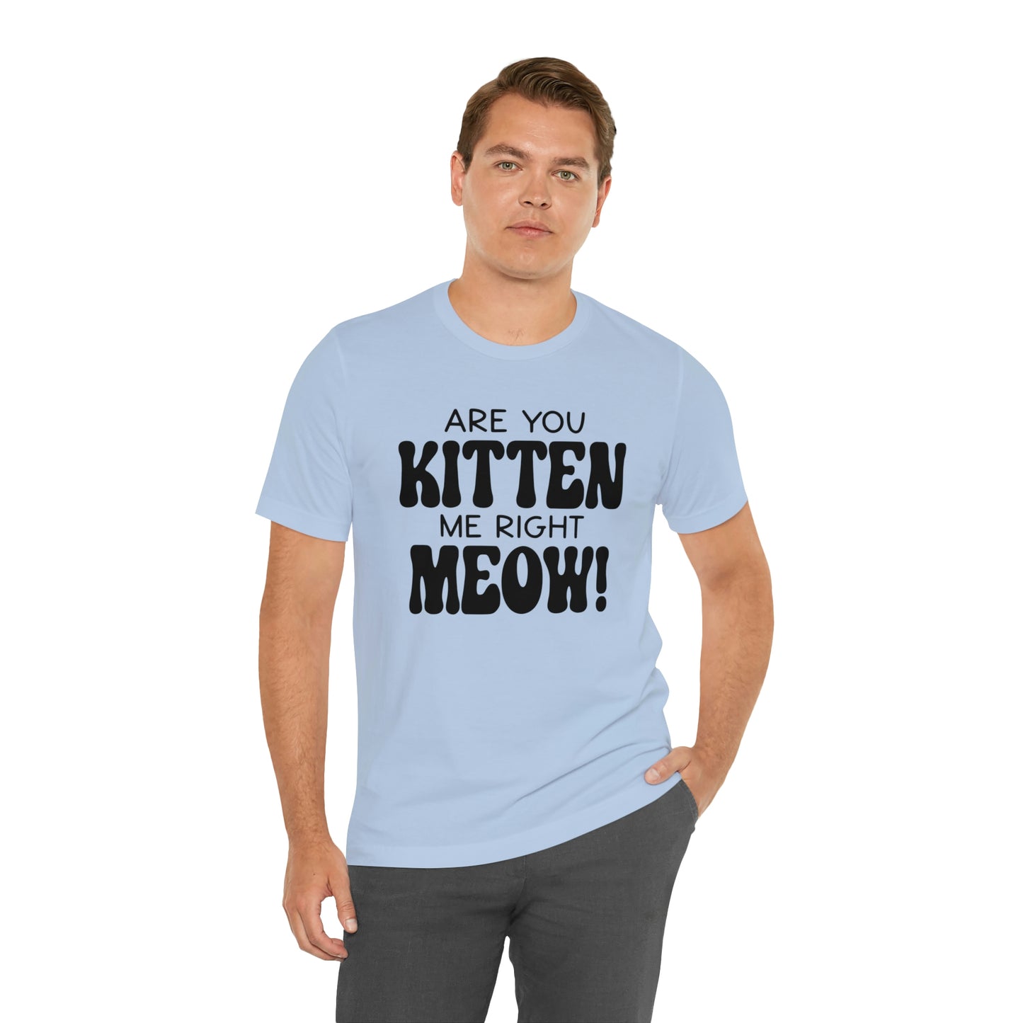 Are You Kitten Me Right Meow Short Sleeve T-shirt