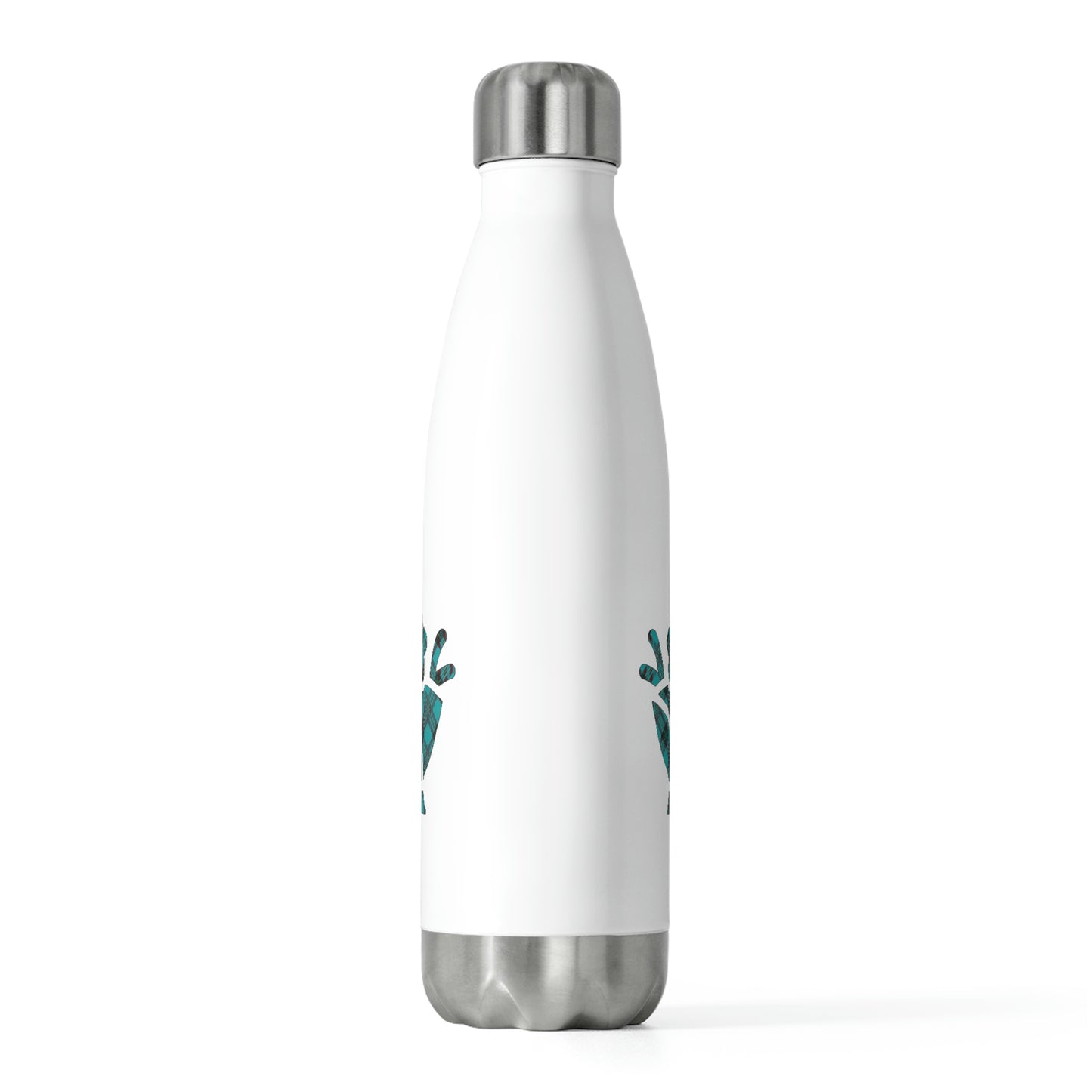 Blue Plaid Egg Flower Spring Easter 20oz Insulated Bottle