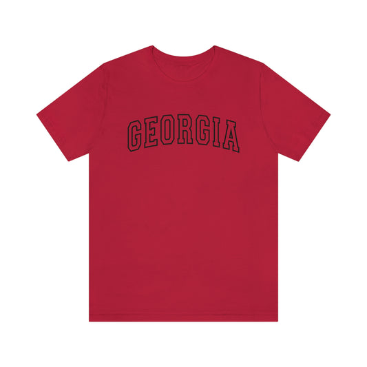 Georgia Varsity Letters Arch Short Sleeve T-shirt