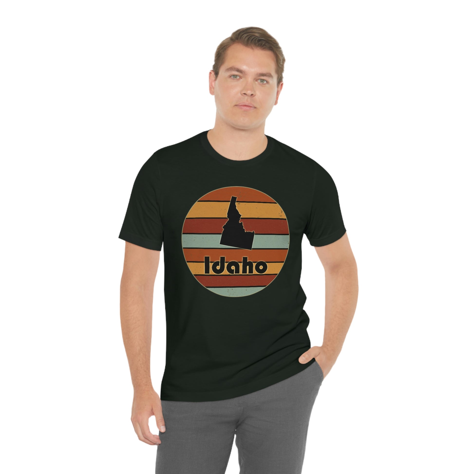 Idaho Retro Sunset Short Sleeve T-shirt