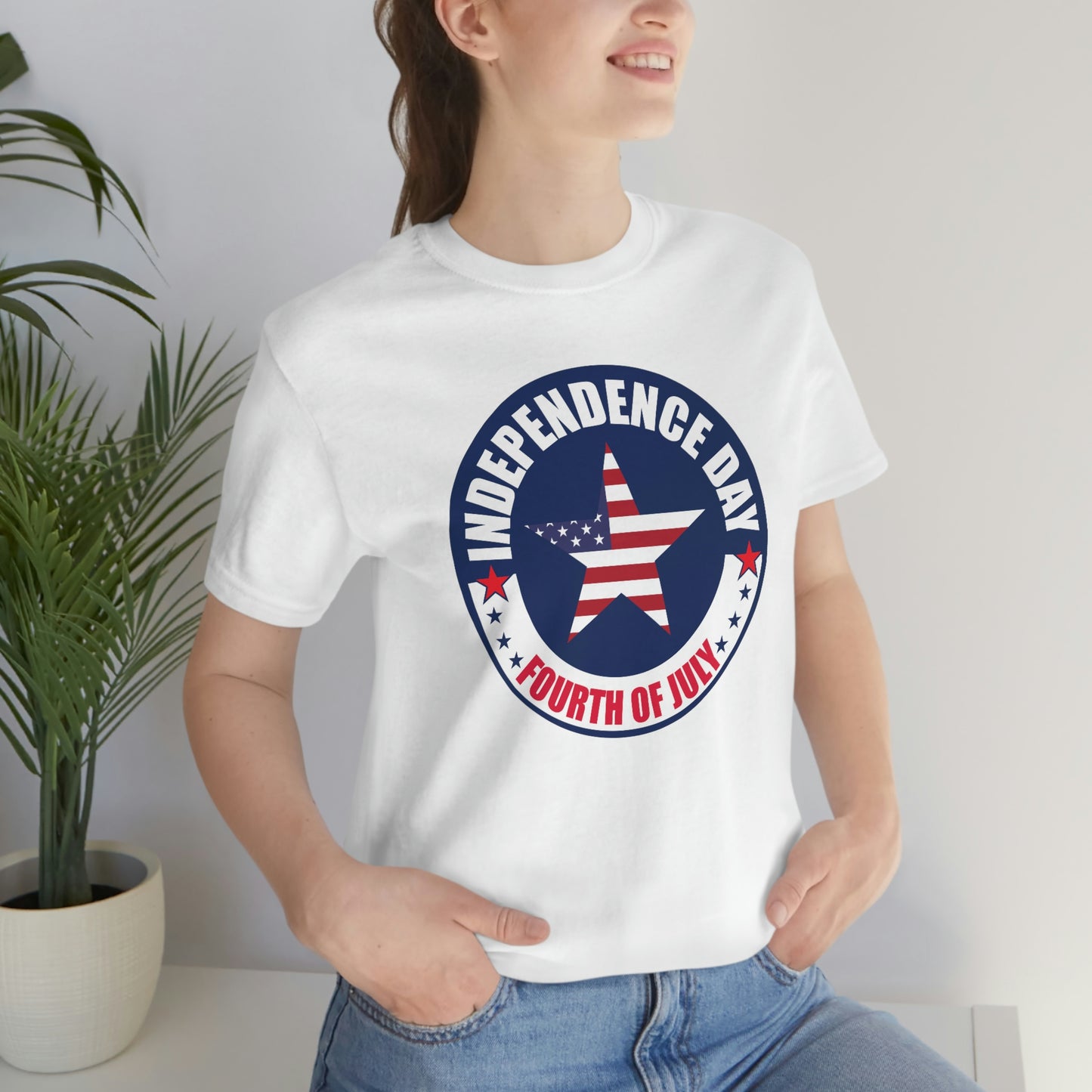 Independence Day Happy 4th of July Unisex Jersey Short Sleeve Tee