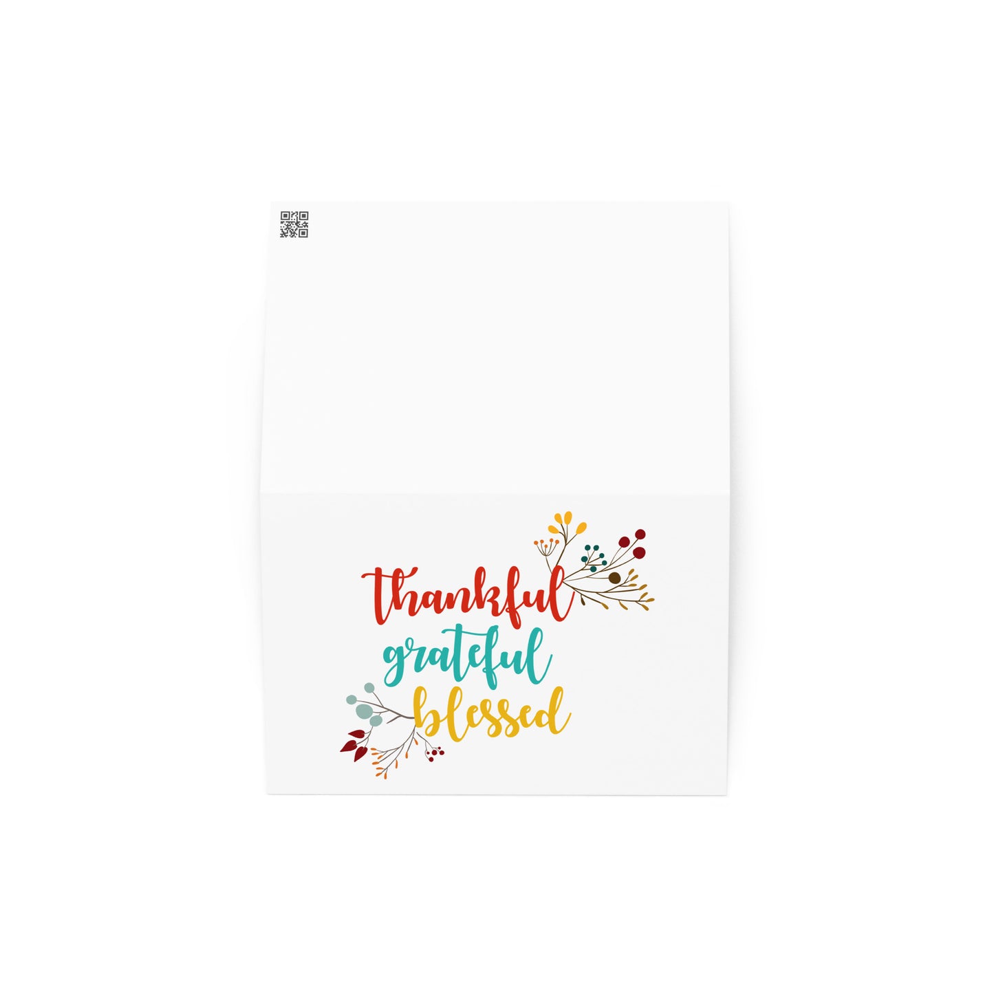 Thankful Grateful Blessed Greeting card