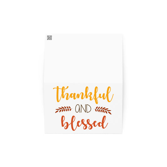 Thankful and Blessed Greeting card