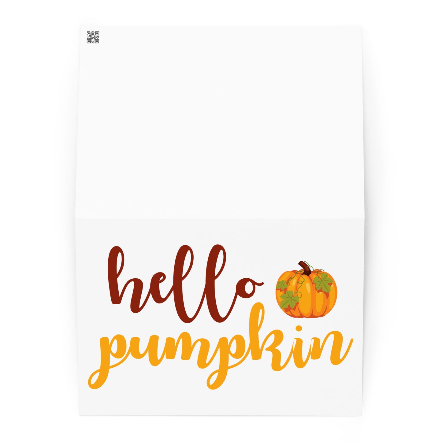 Hello Pumpkin Greeting card