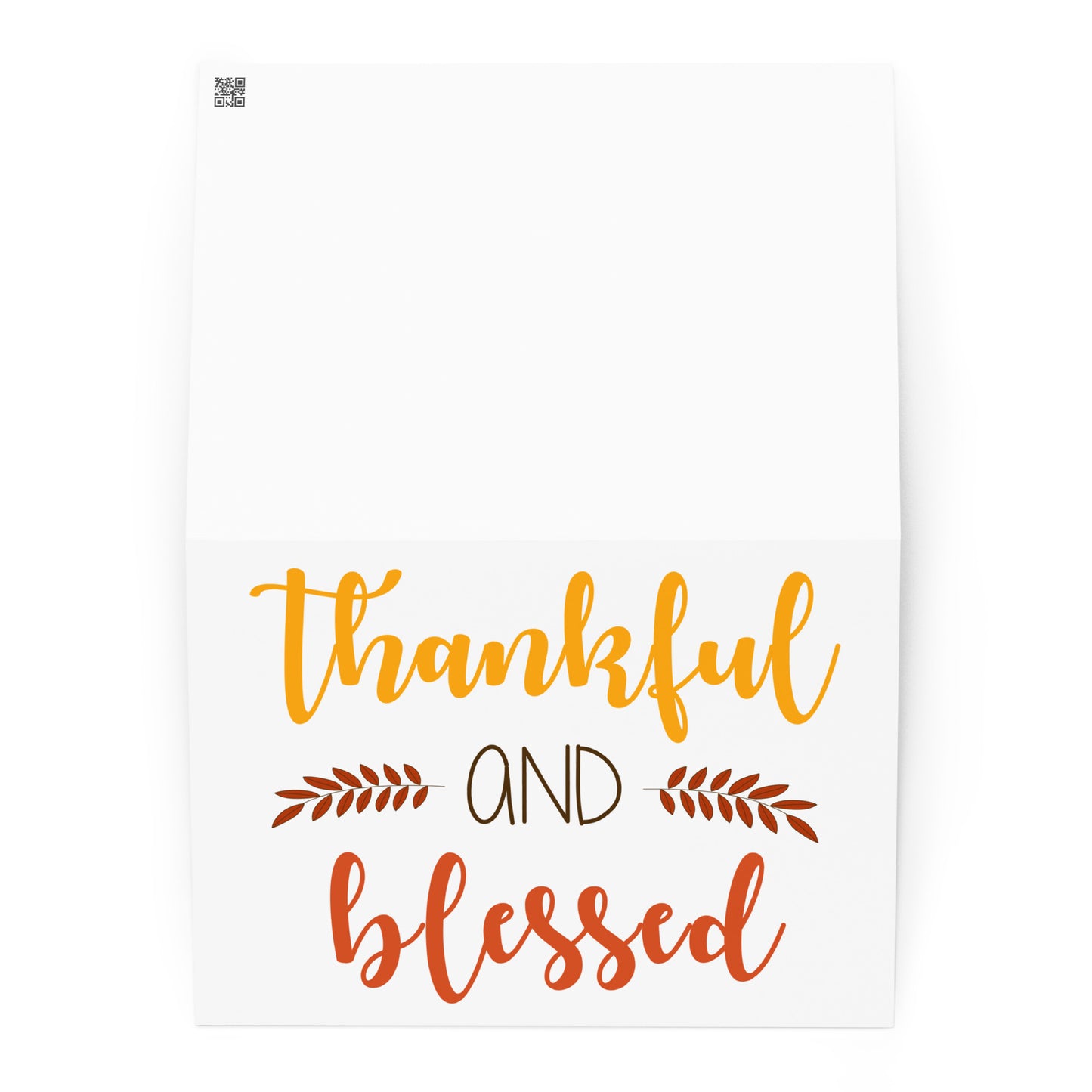 Thankful and Blessed Greeting card
