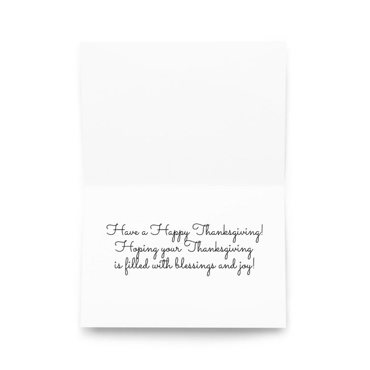 Happy Thanksgiving Day Greeting card