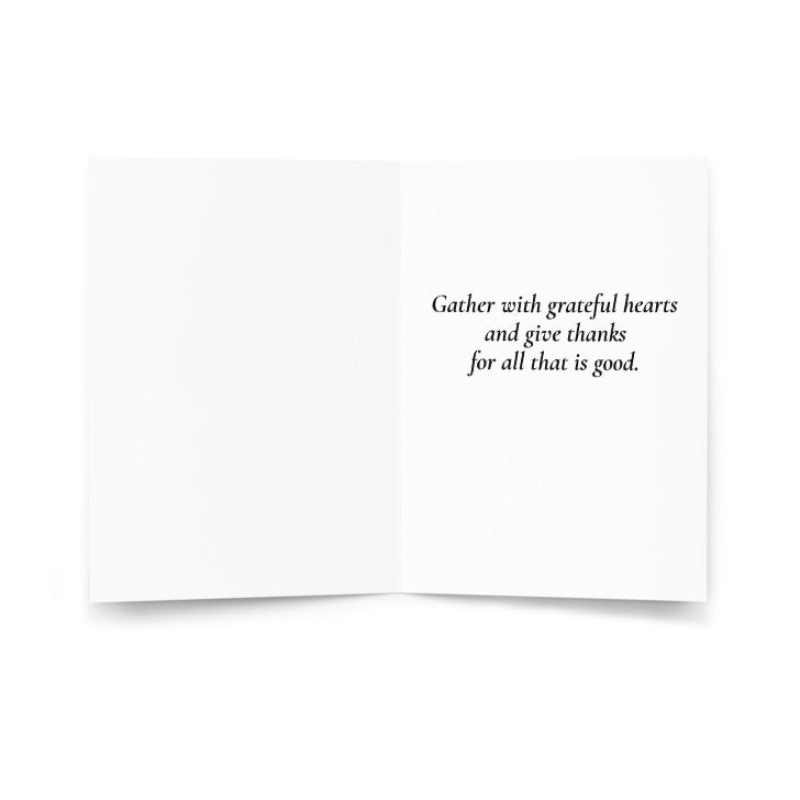 Eat Drink and be Thankful Greeting card