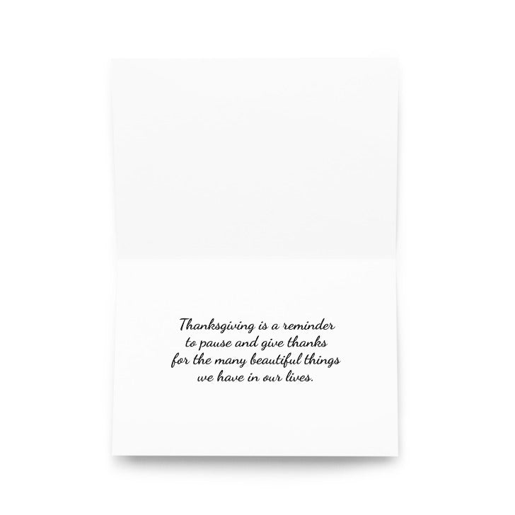 Thankful Grateful Blessed Greeting card