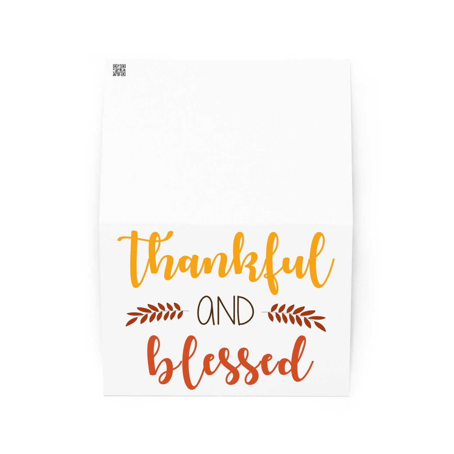 Thankful and Blessed Greeting card