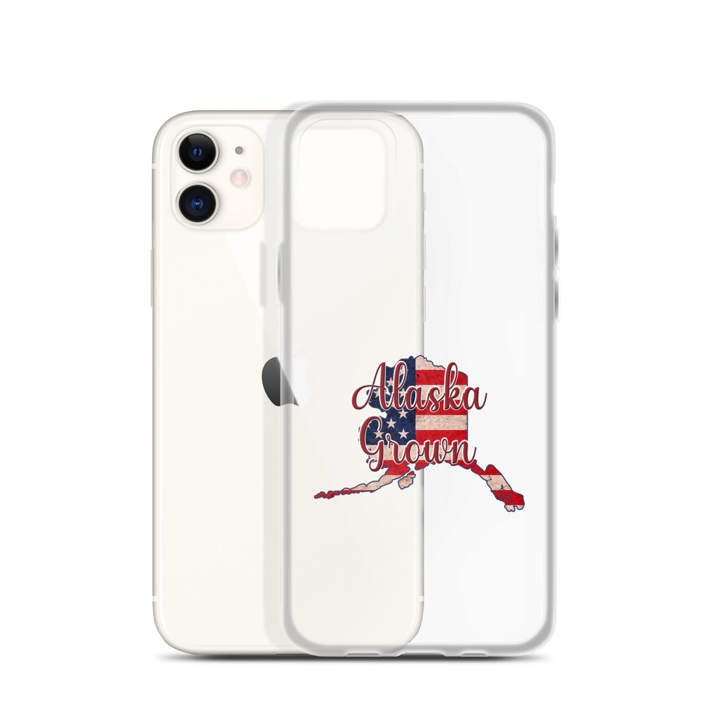 Alaska Grown US Flag iPhone Case