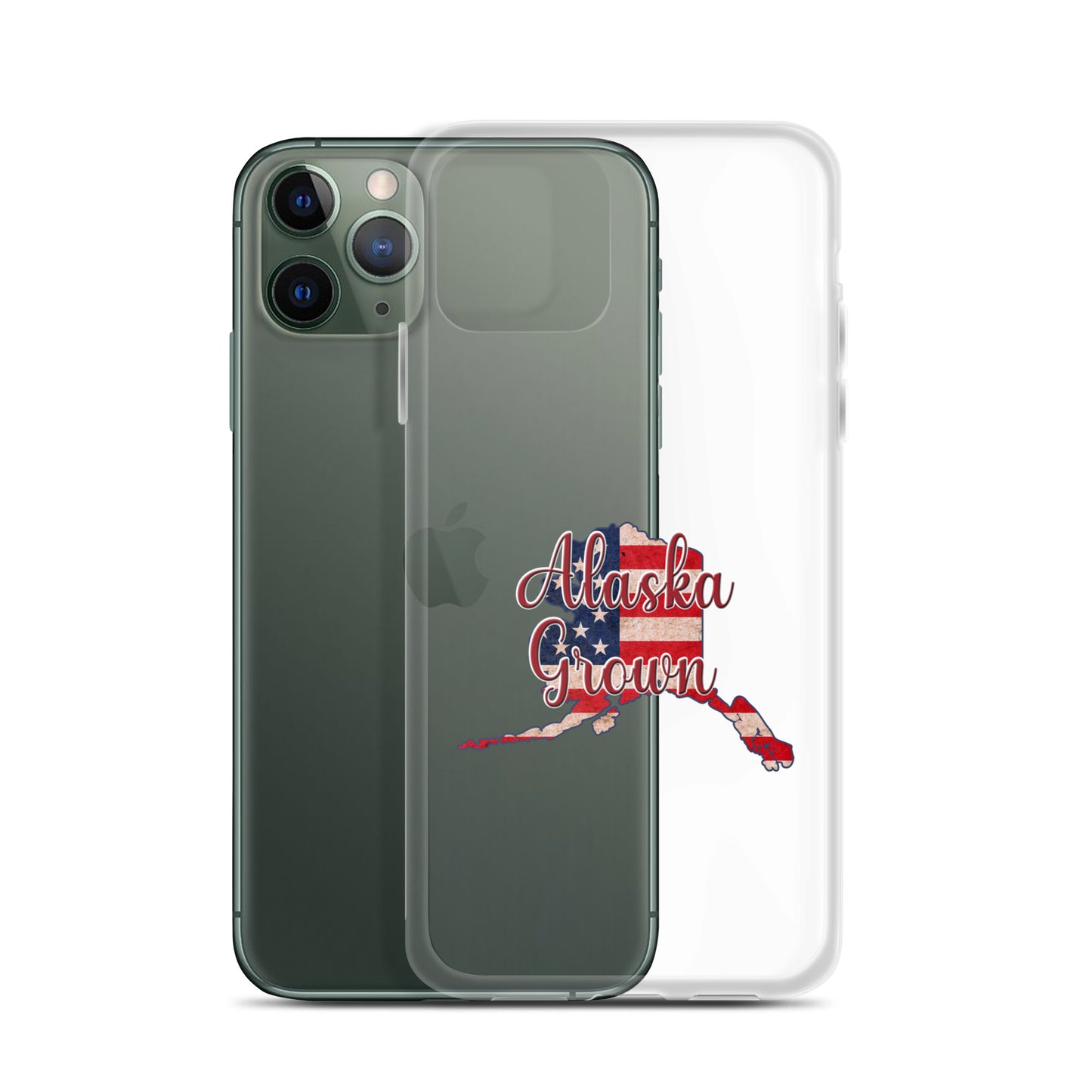 Alaska Grown US Flag iPhone Case