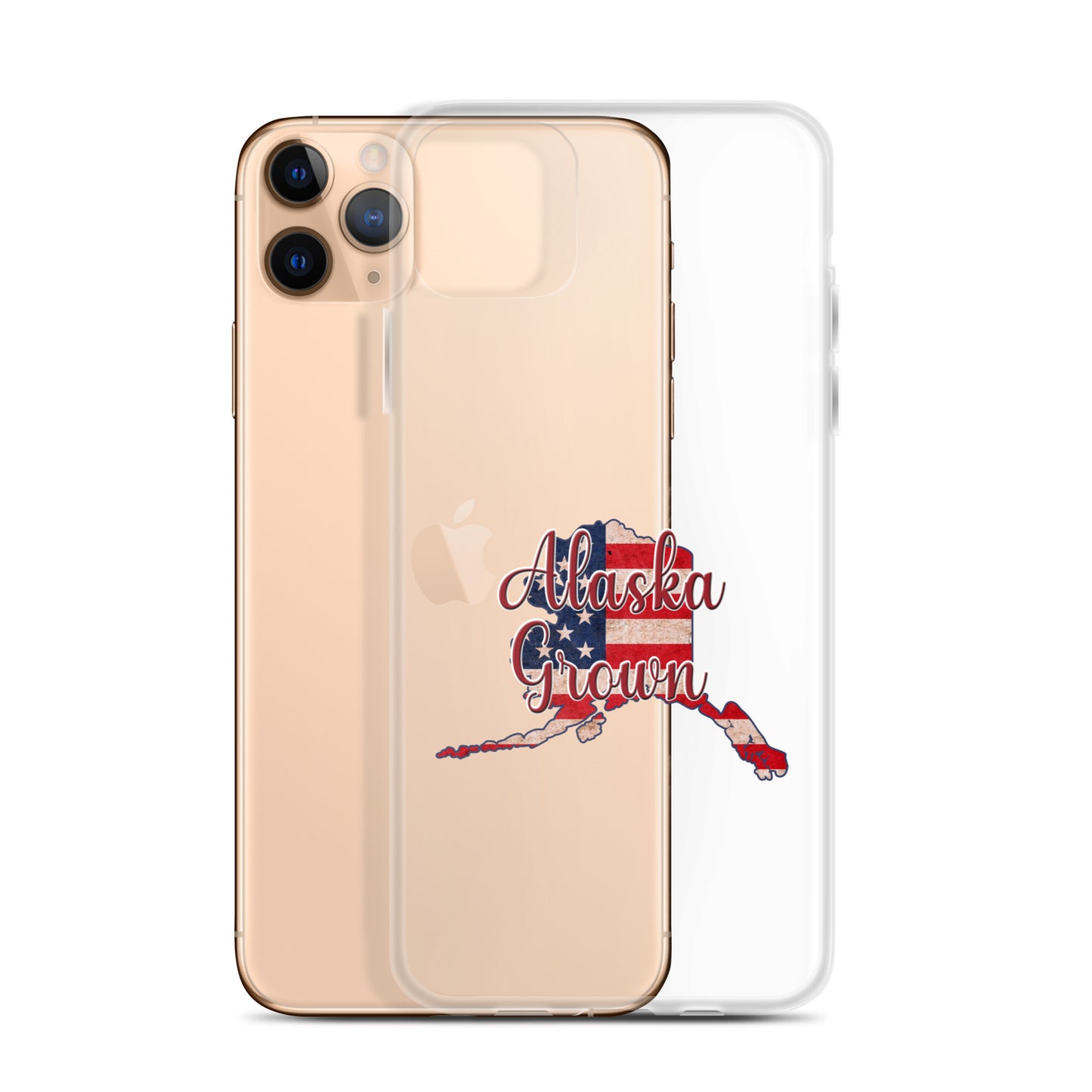 Alaska Grown US Flag iPhone Case