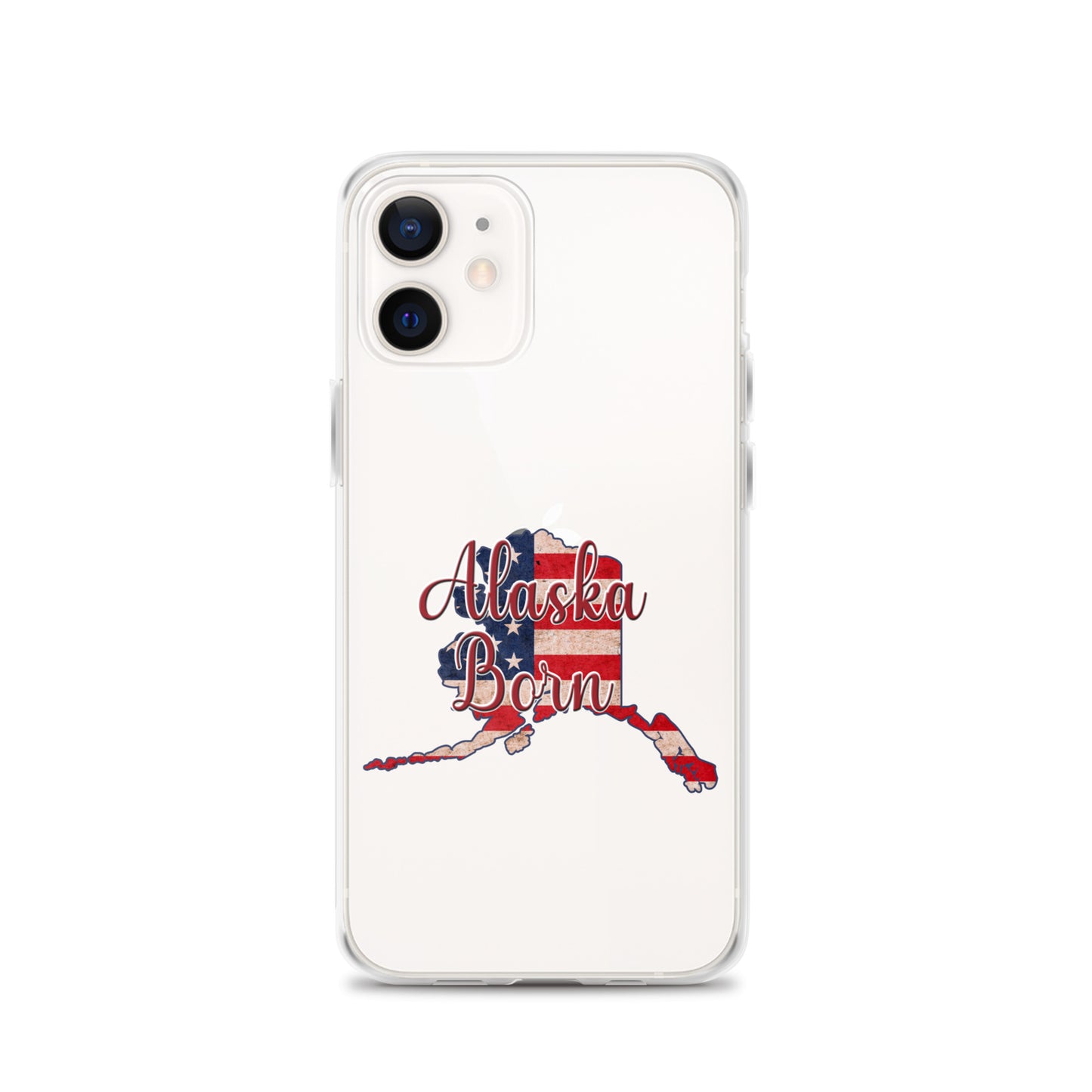 Alaska Born US Flag iPhone Case