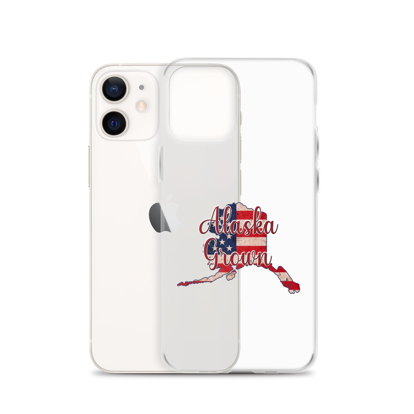 Alaska Grown US Flag iPhone Case