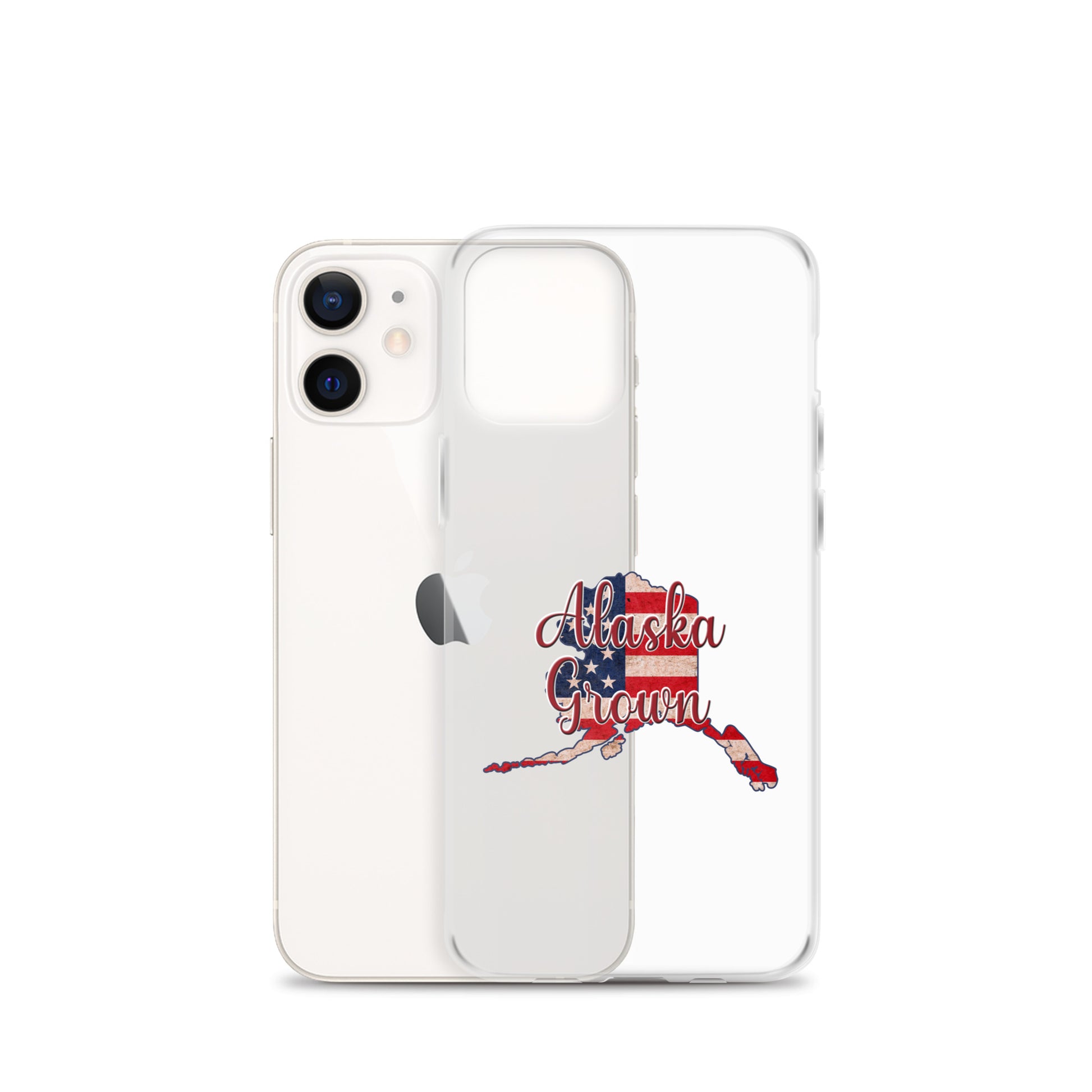 Alaska Grown US Flag iPhone Case