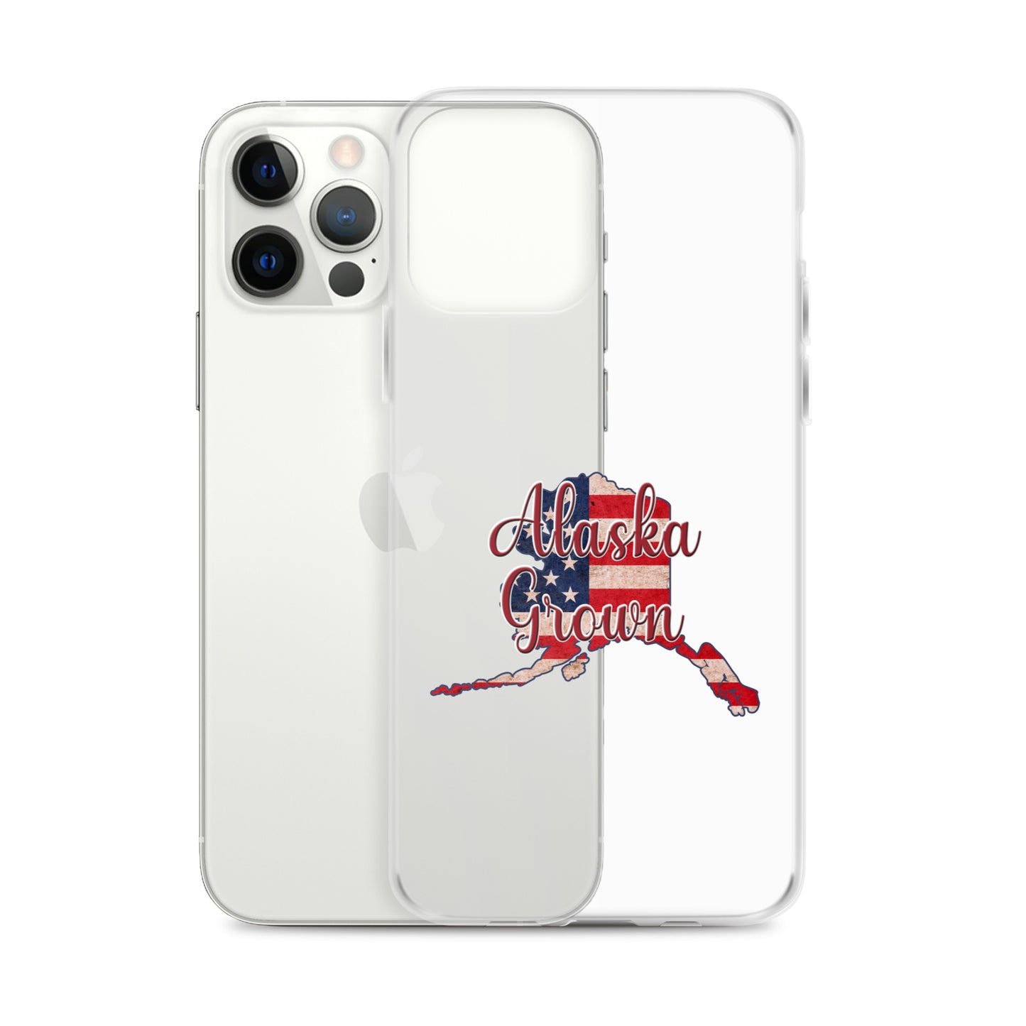 Alaska Grown US Flag iPhone Case