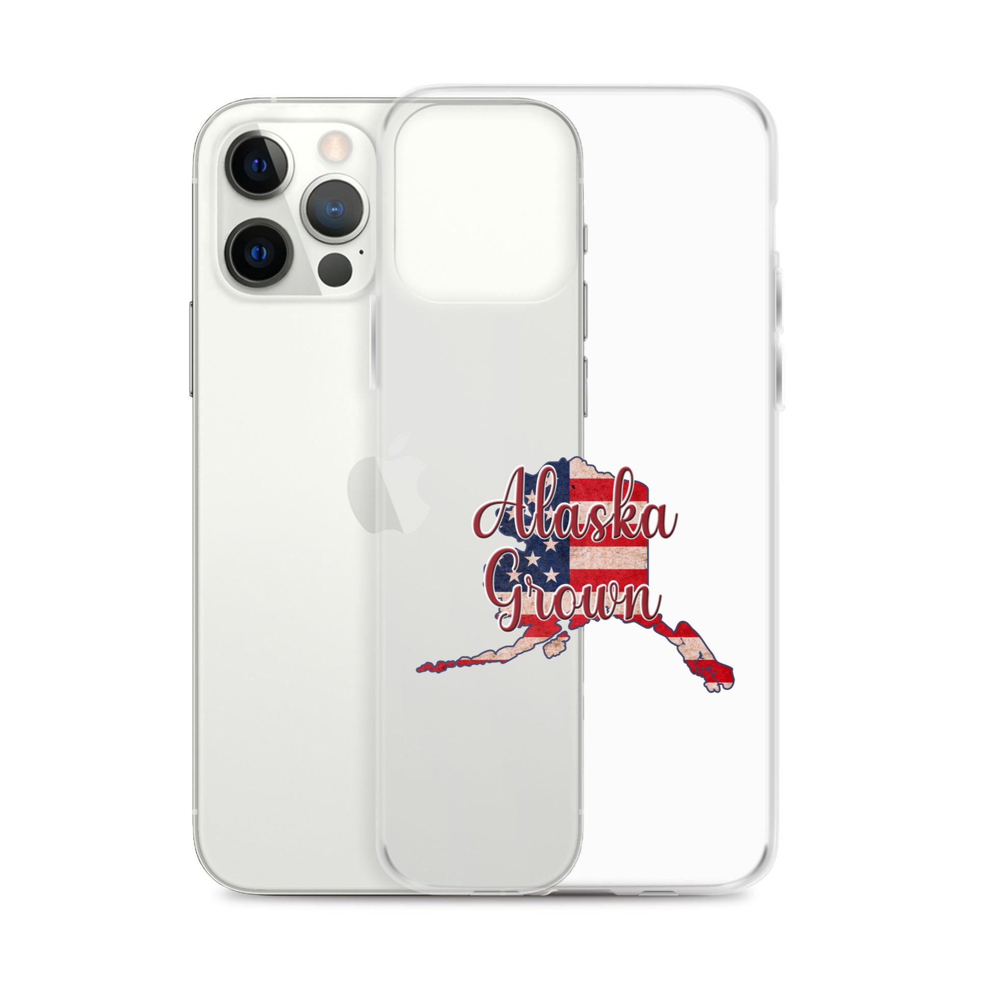 Alaska Grown US Flag iPhone Case