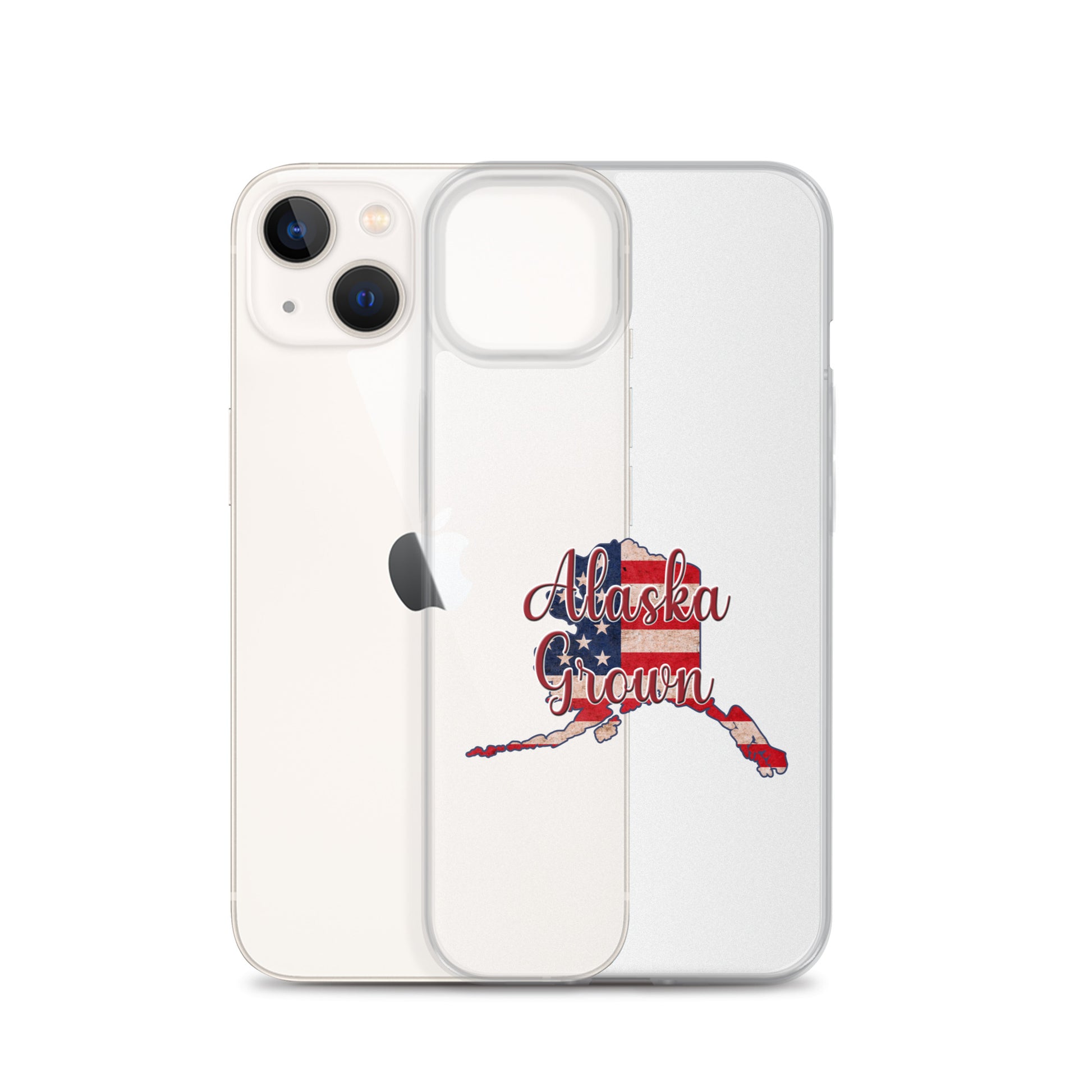 Alaska Grown US Flag iPhone Case
