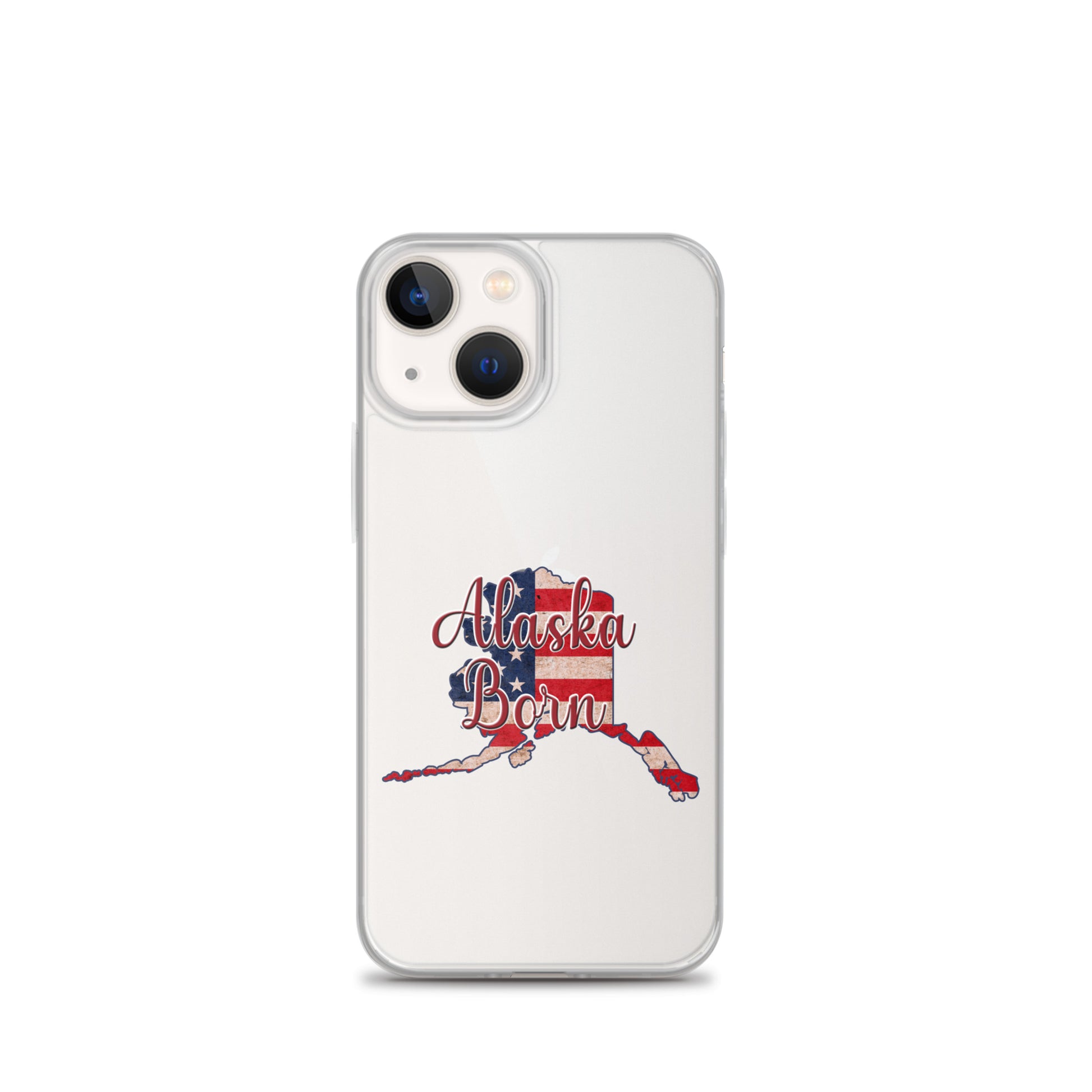 Alaska Born US Flag iPhone Case