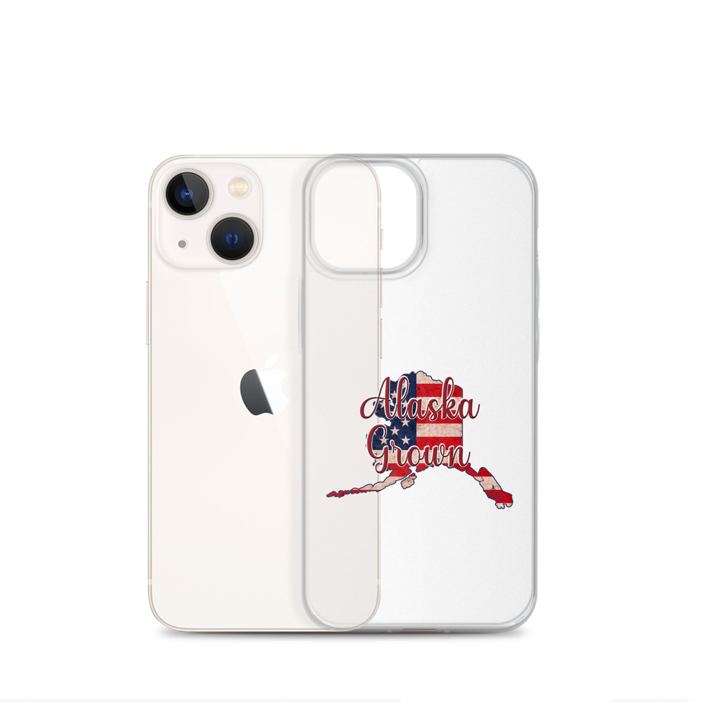 Alaska Grown US Flag iPhone Case
