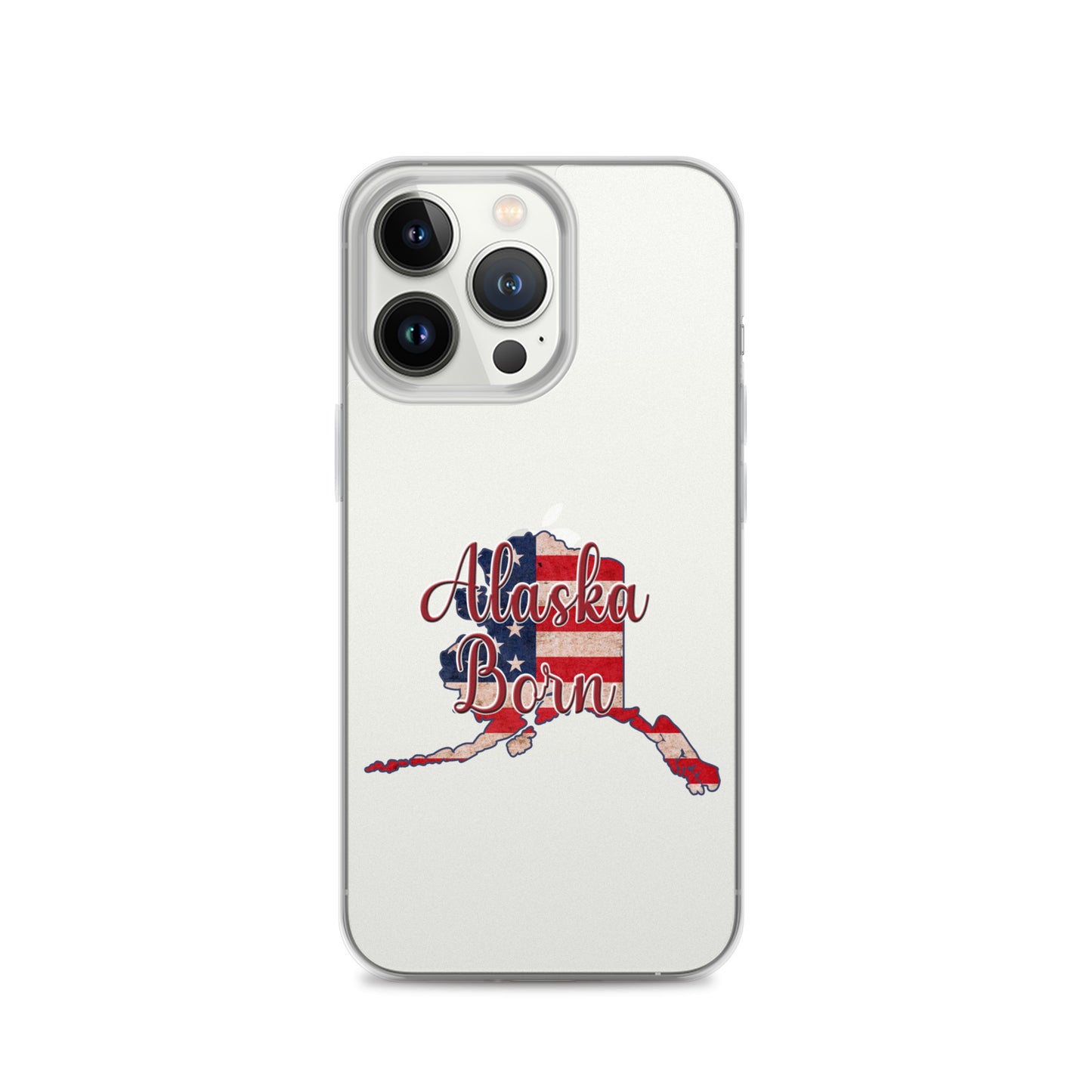 Alaska Born US Flag iPhone Case