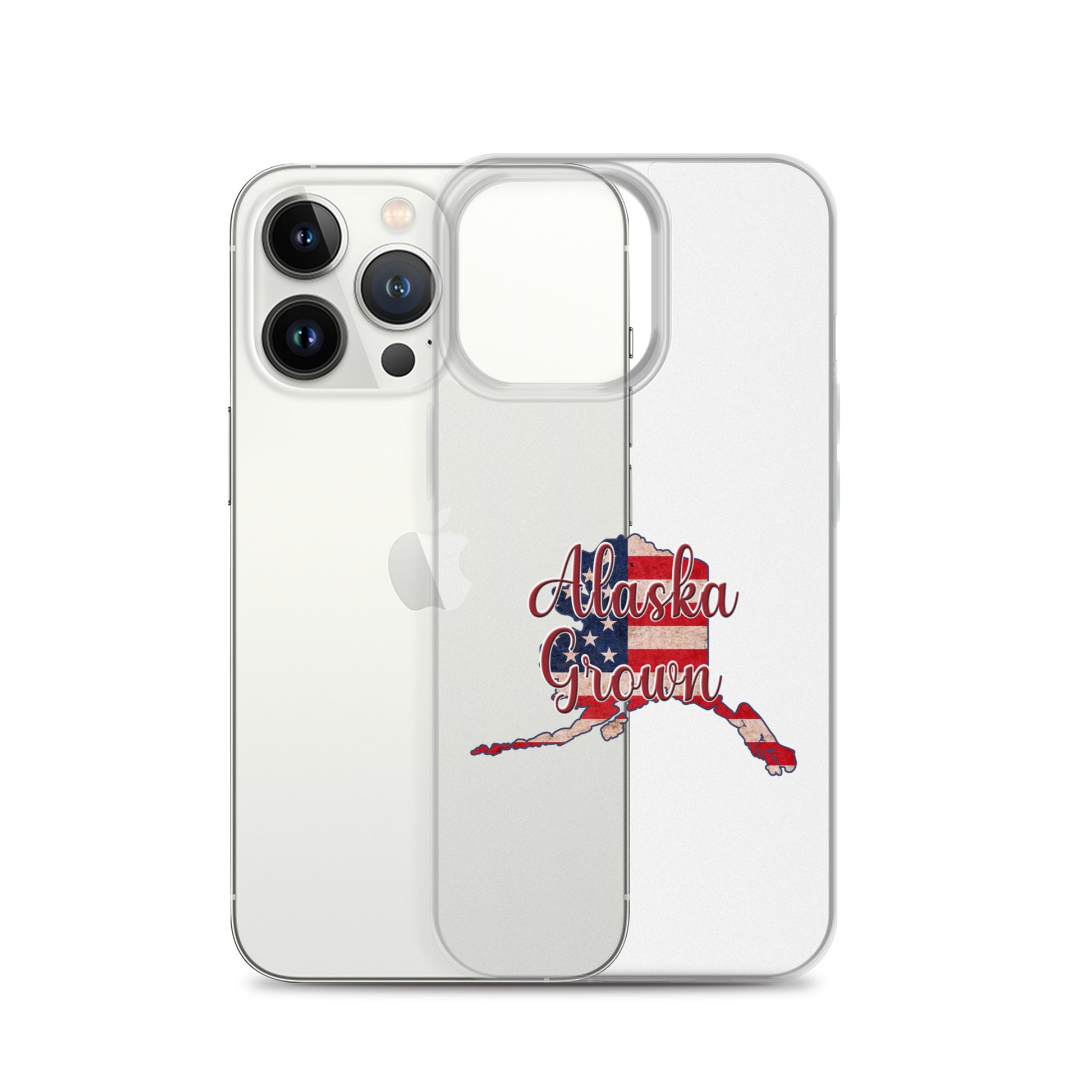 Alaska Grown US Flag iPhone Case