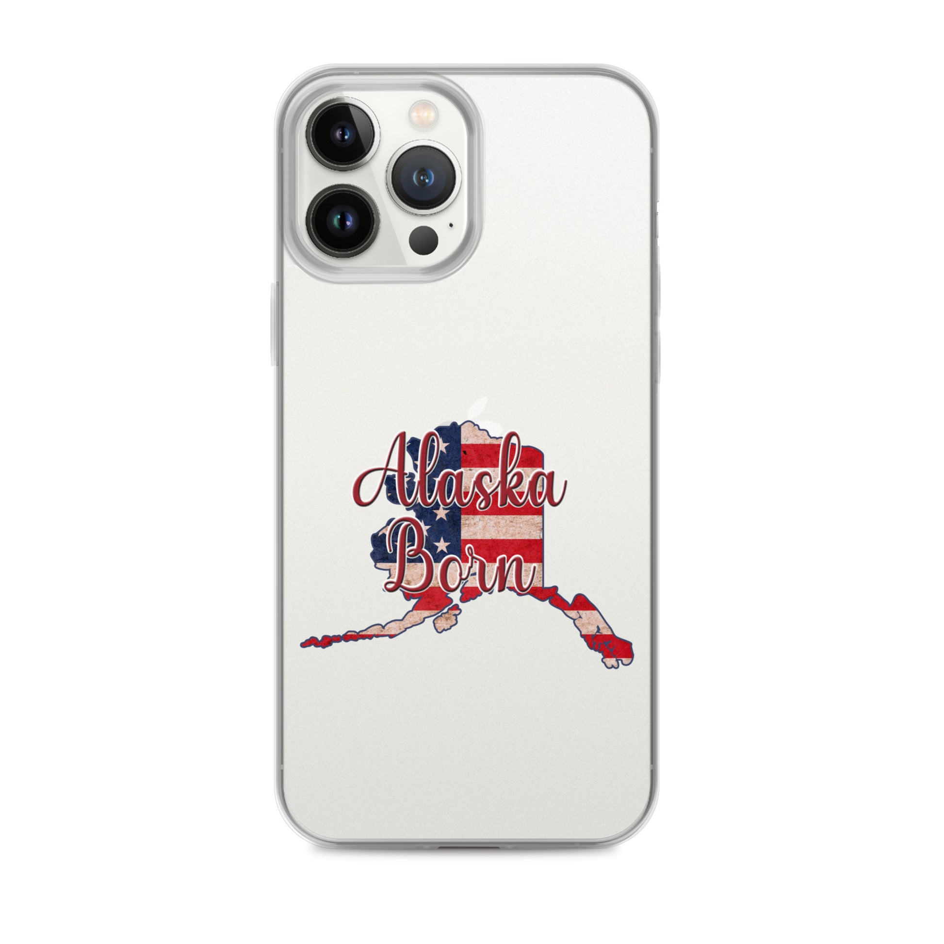Alaska Born US Flag iPhone Case