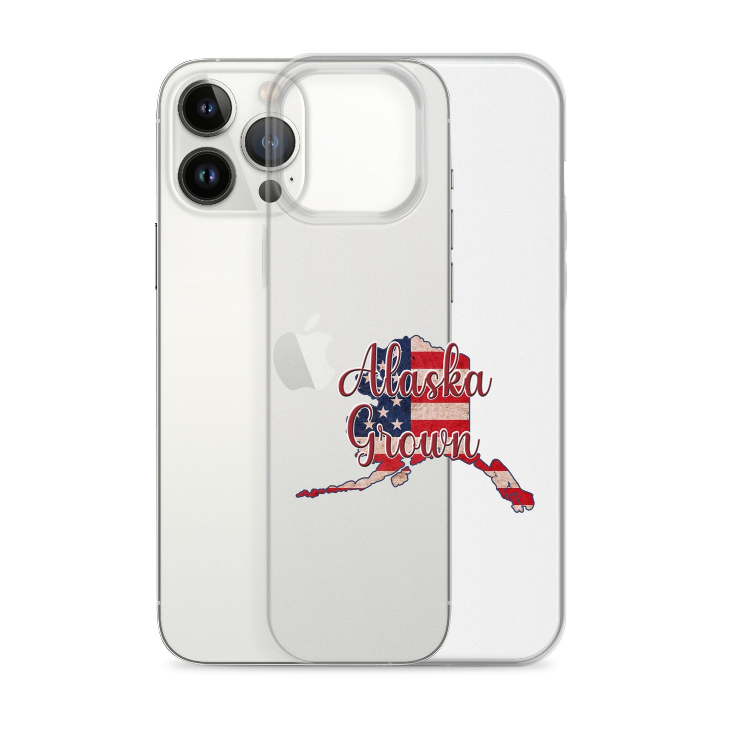Alaska Grown US Flag iPhone Case