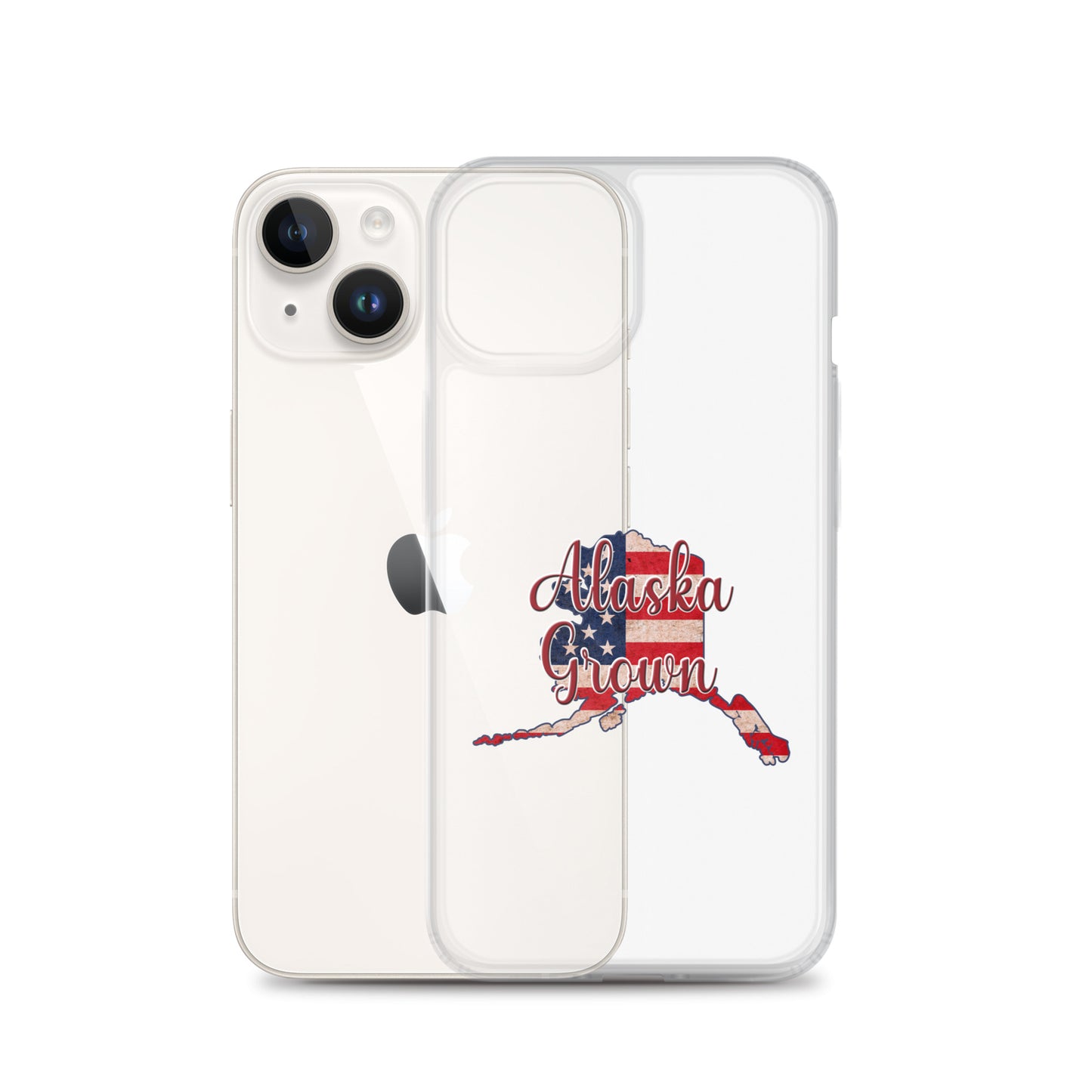 Alaska Grown US Flag iPhone Case