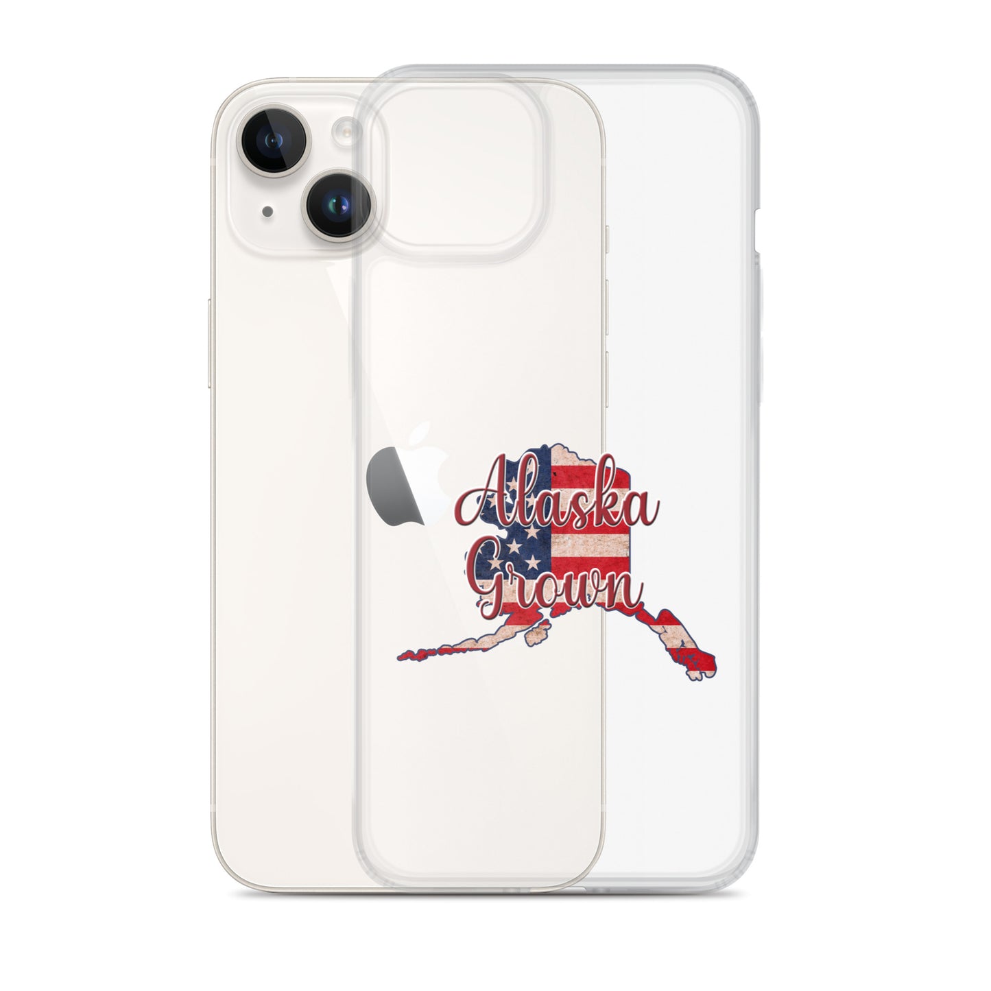Alaska Grown US Flag iPhone Case