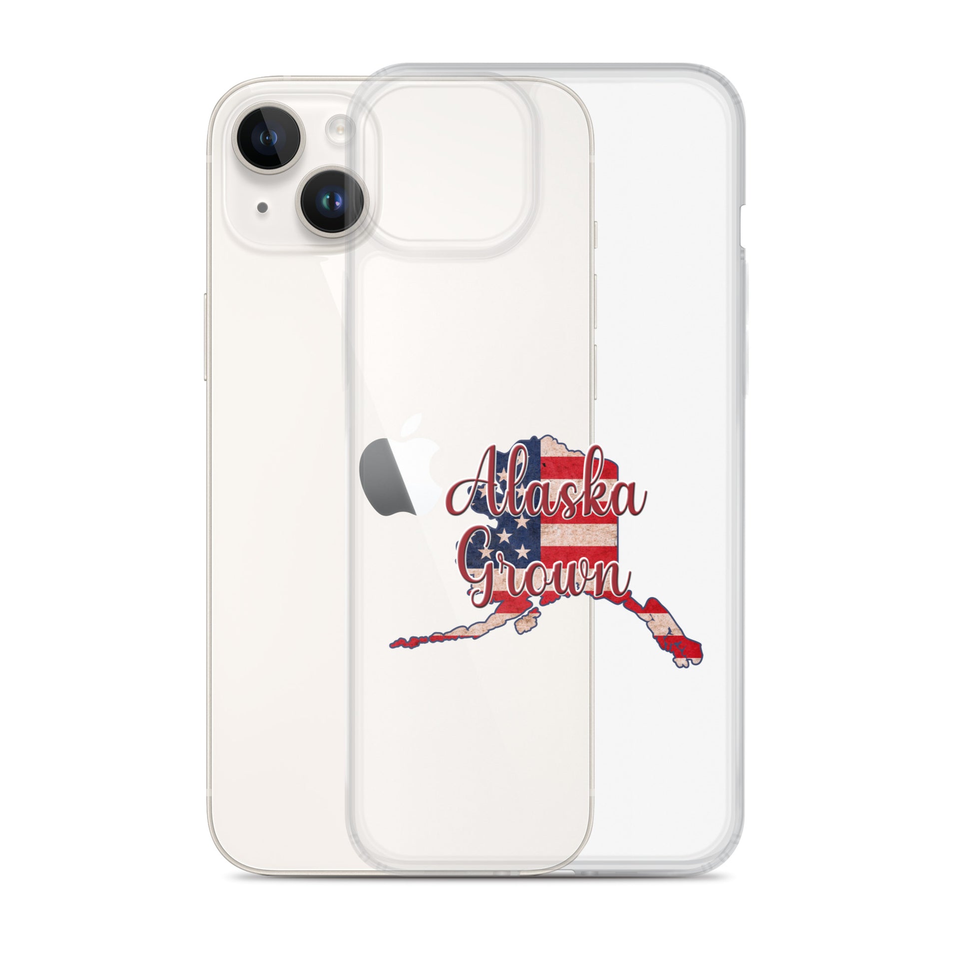 Alaska Grown US Flag iPhone Case