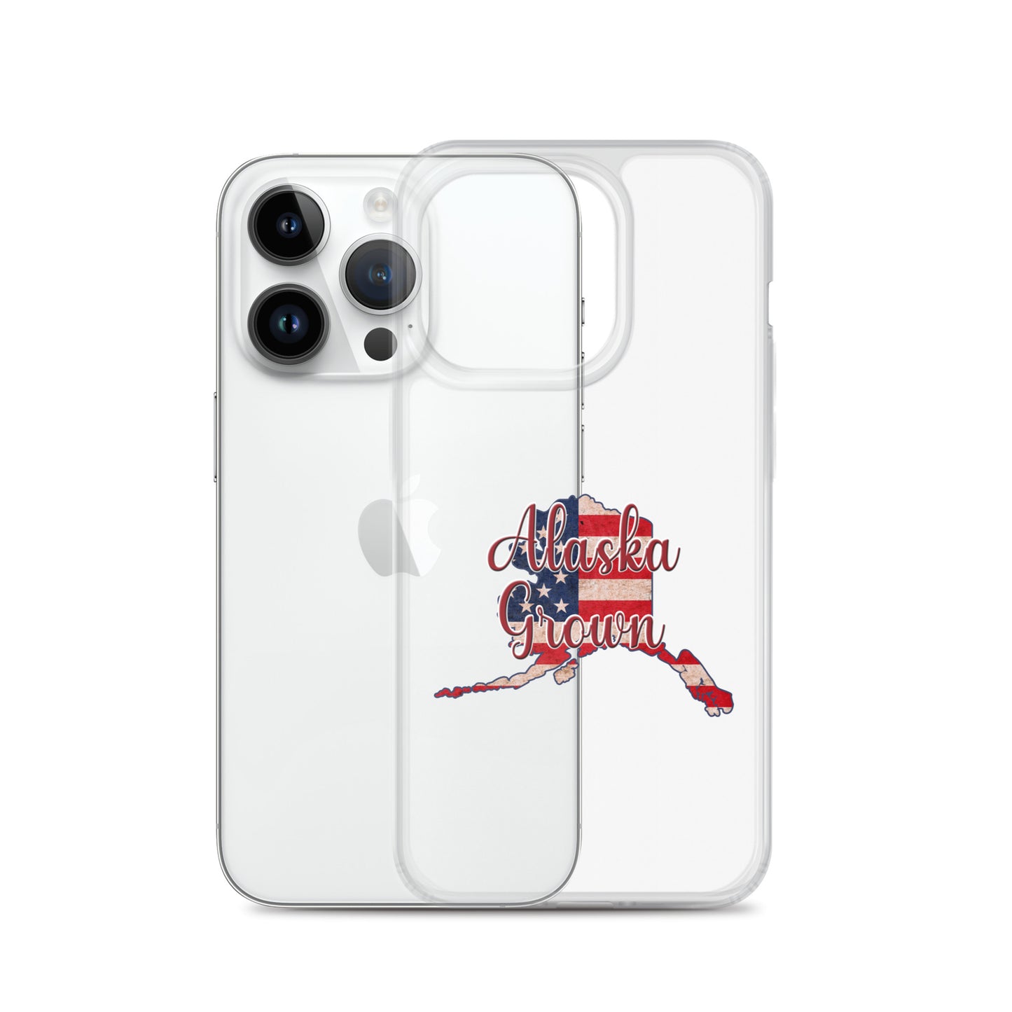 Alaska Grown US Flag iPhone Case