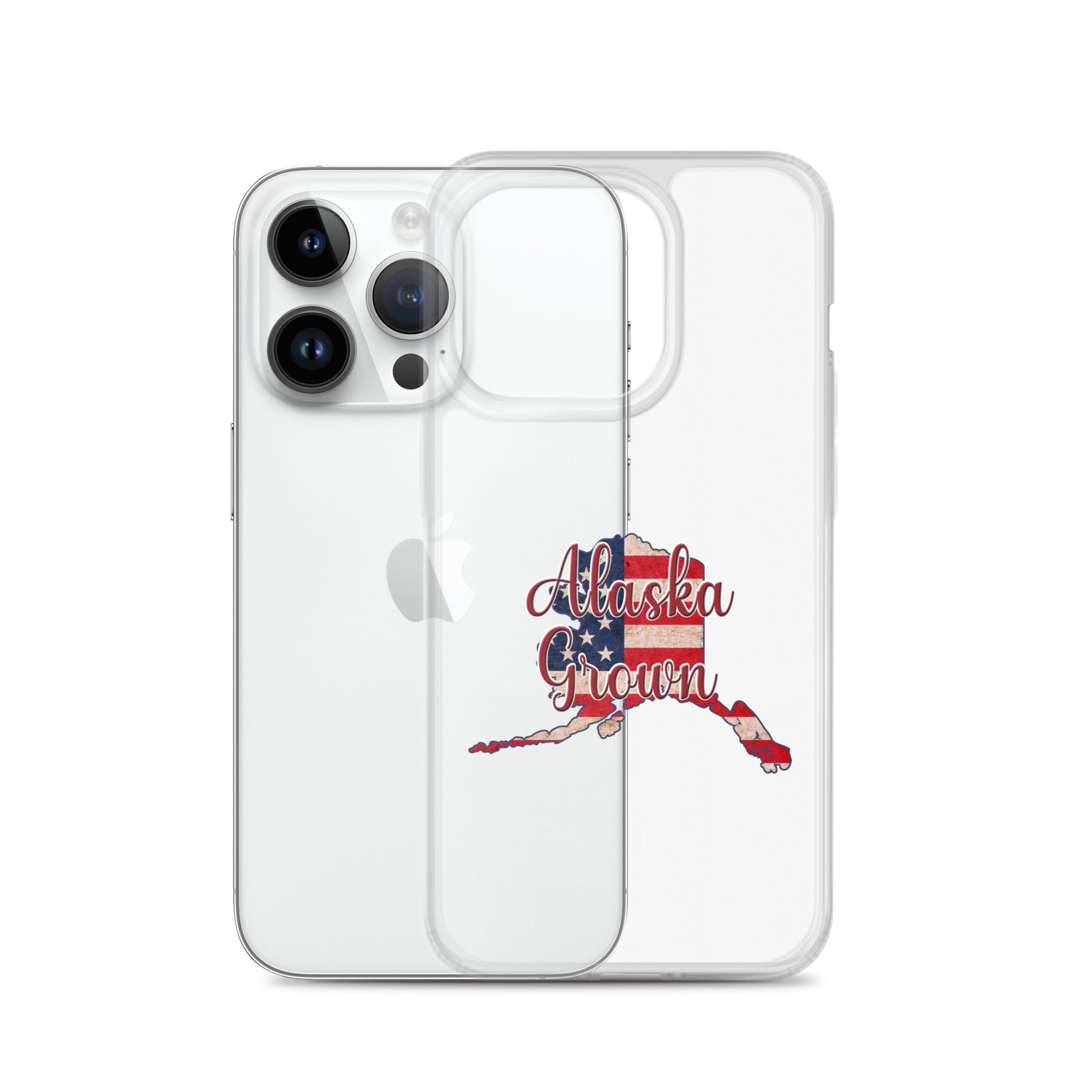 Alaska Grown US Flag iPhone Case
