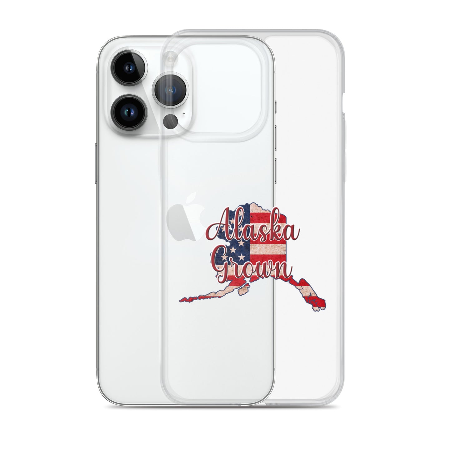 Alaska Grown US Flag iPhone Case