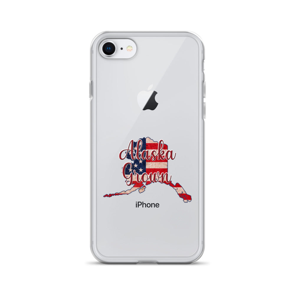 Alaska Grown US Flag iPhone Case