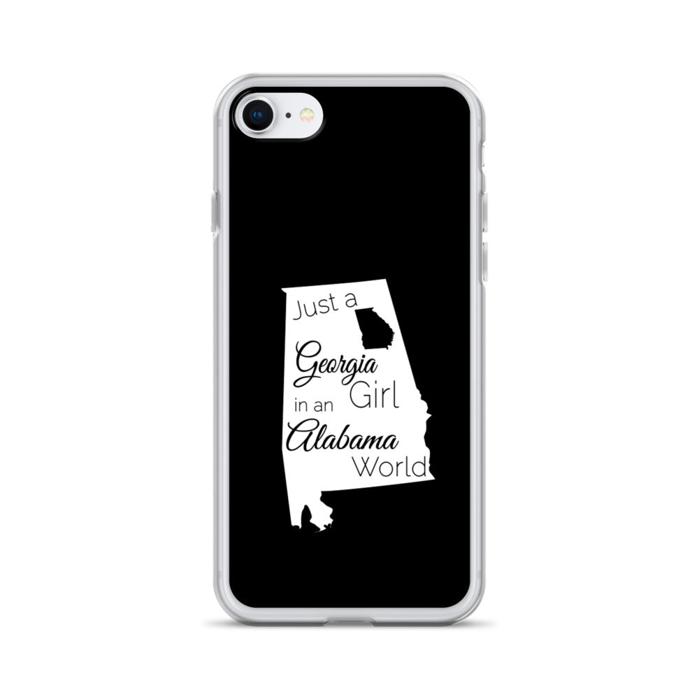 Just a Georgia Girl in an Alabama World iPhone Case