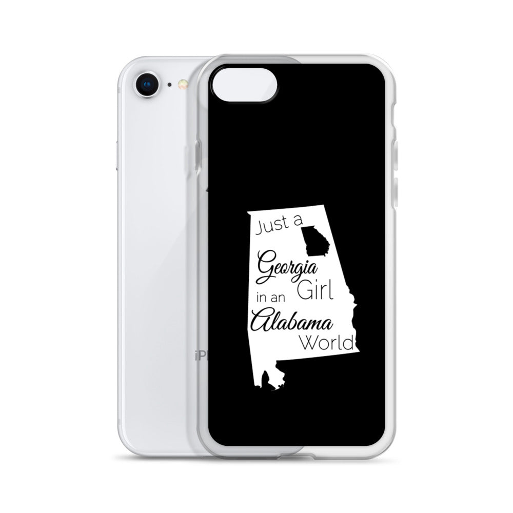 Just a Georgia Girl in an Alabama World iPhone Case