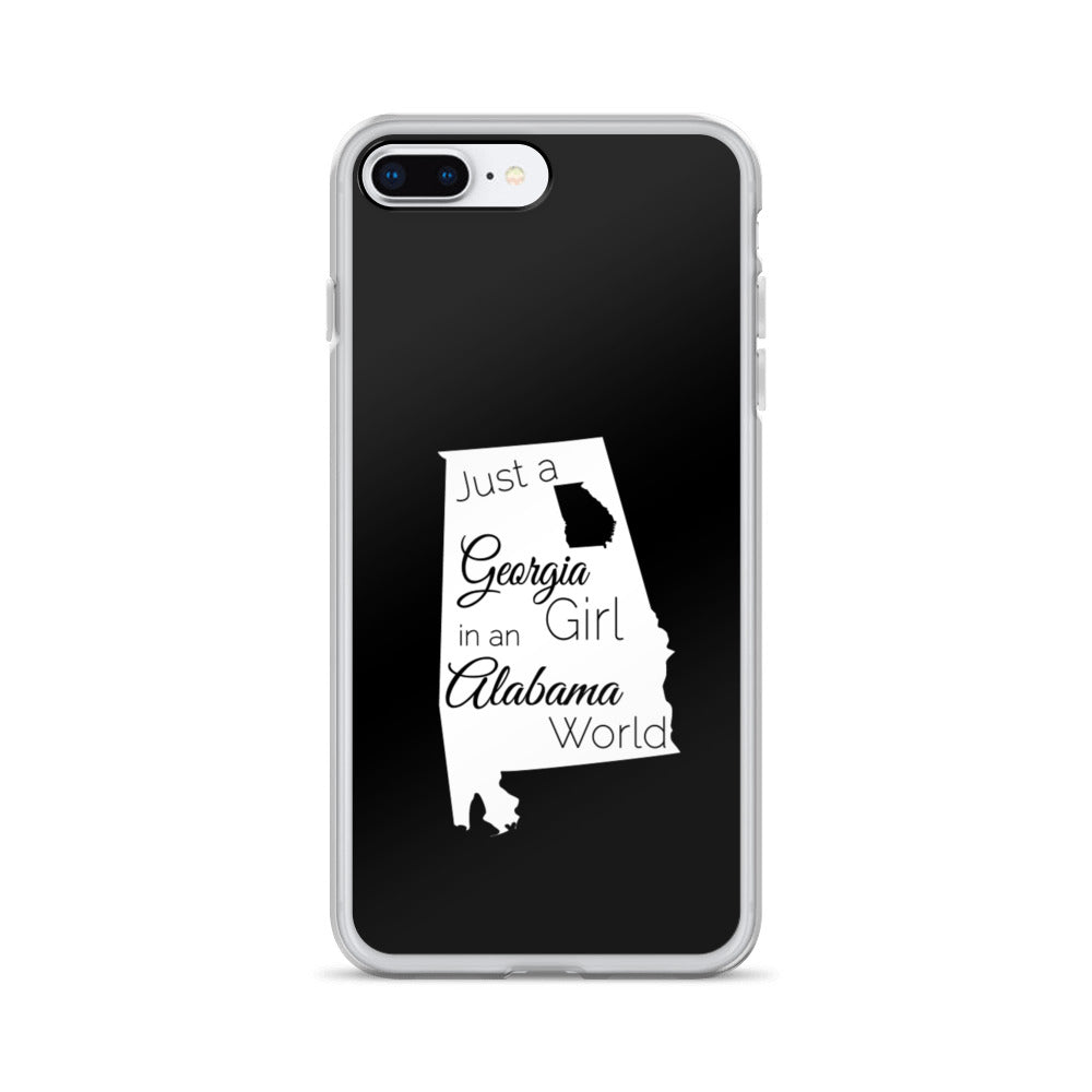 Just a Georgia Girl in an Alabama World iPhone Case