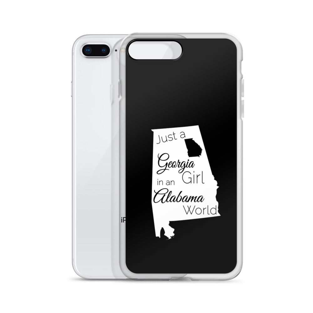 Just a Georgia Girl in an Alabama World iPhone Case