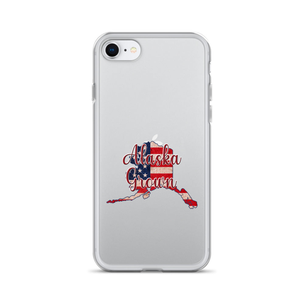 Alaska Grown US Flag iPhone Case
