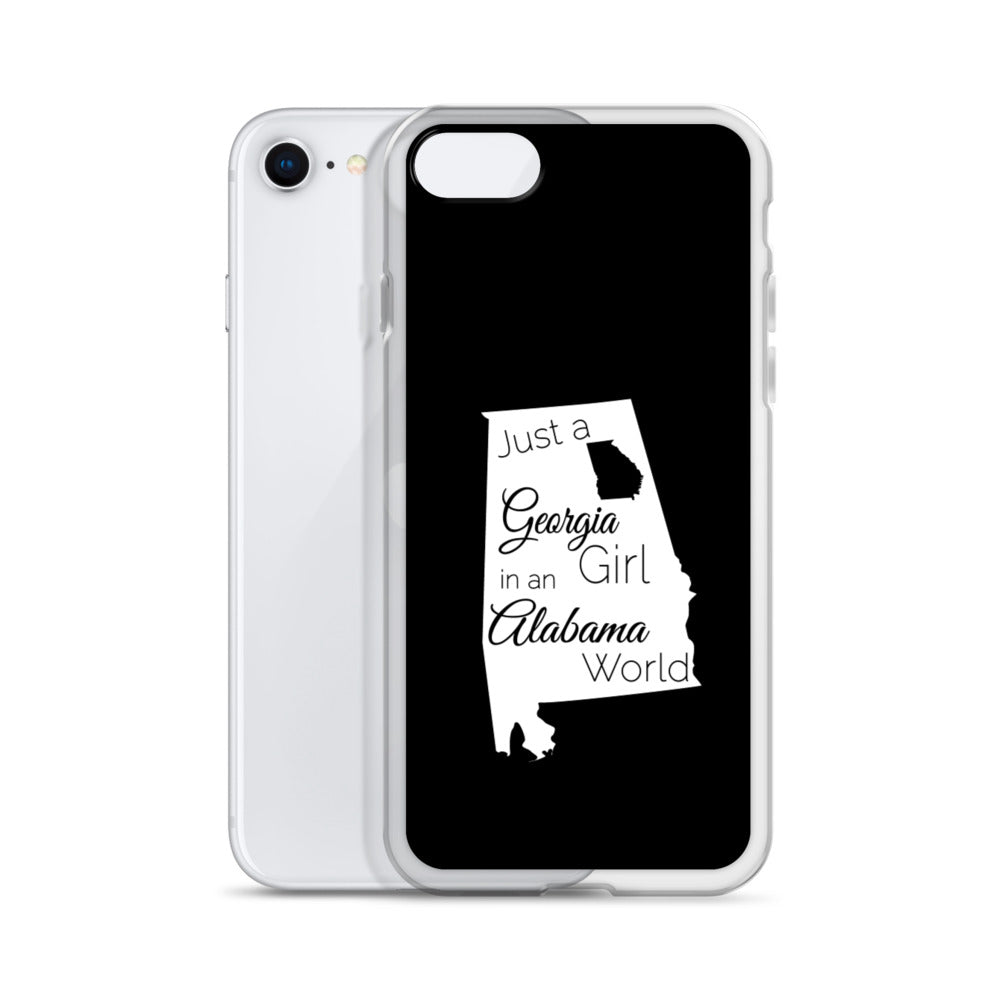 Just a Georgia Girl in an Alabama World iPhone Case