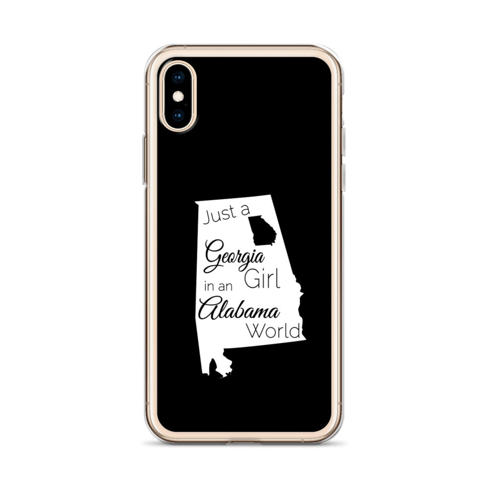 Just a Georgia Girl in an Alabama World iPhone Case