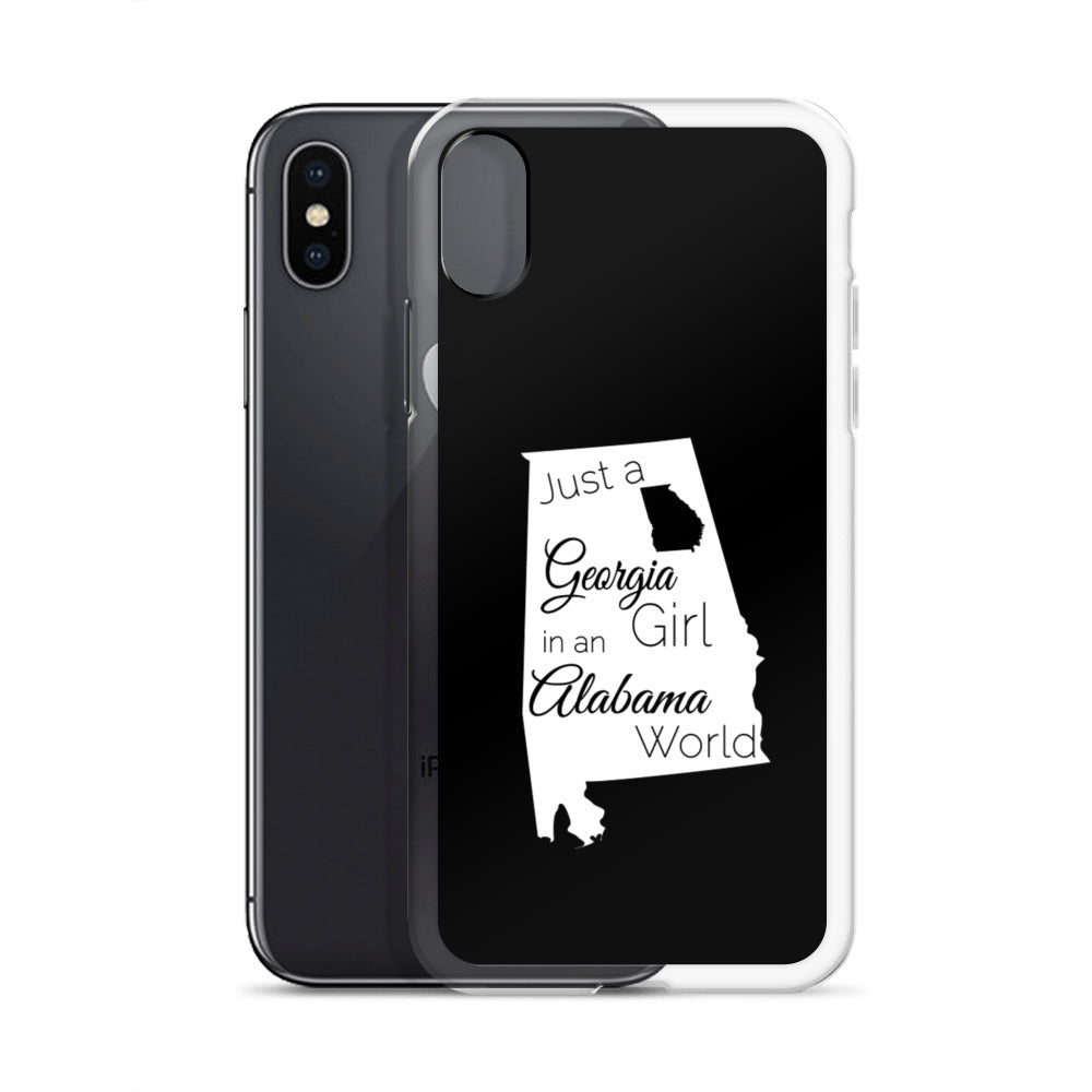 Just a Georgia Girl in an Alabama World iPhone Case