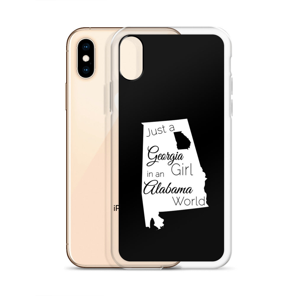 Just a Georgia Girl in an Alabama World iPhone Case