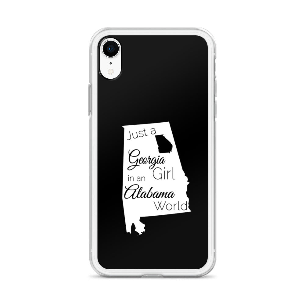 Just a Georgia Girl in an Alabama World iPhone Case