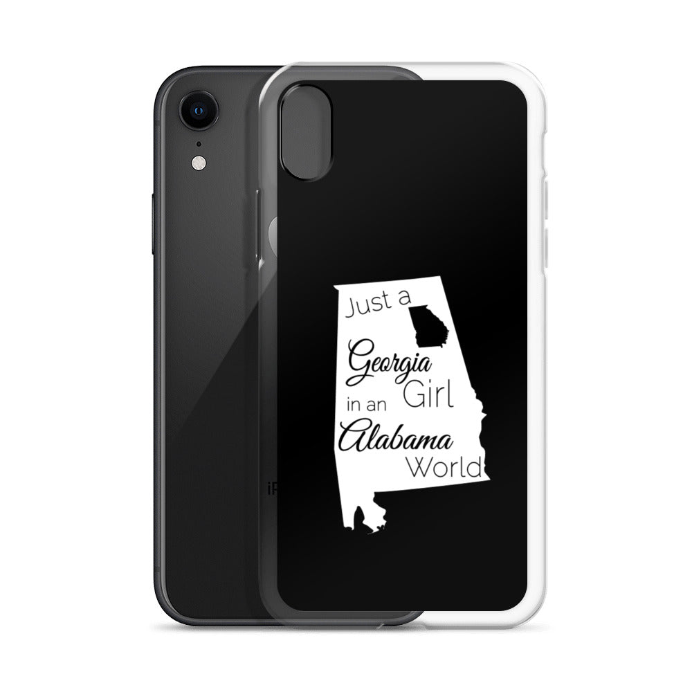 Just a Georgia Girl in an Alabama World iPhone Case