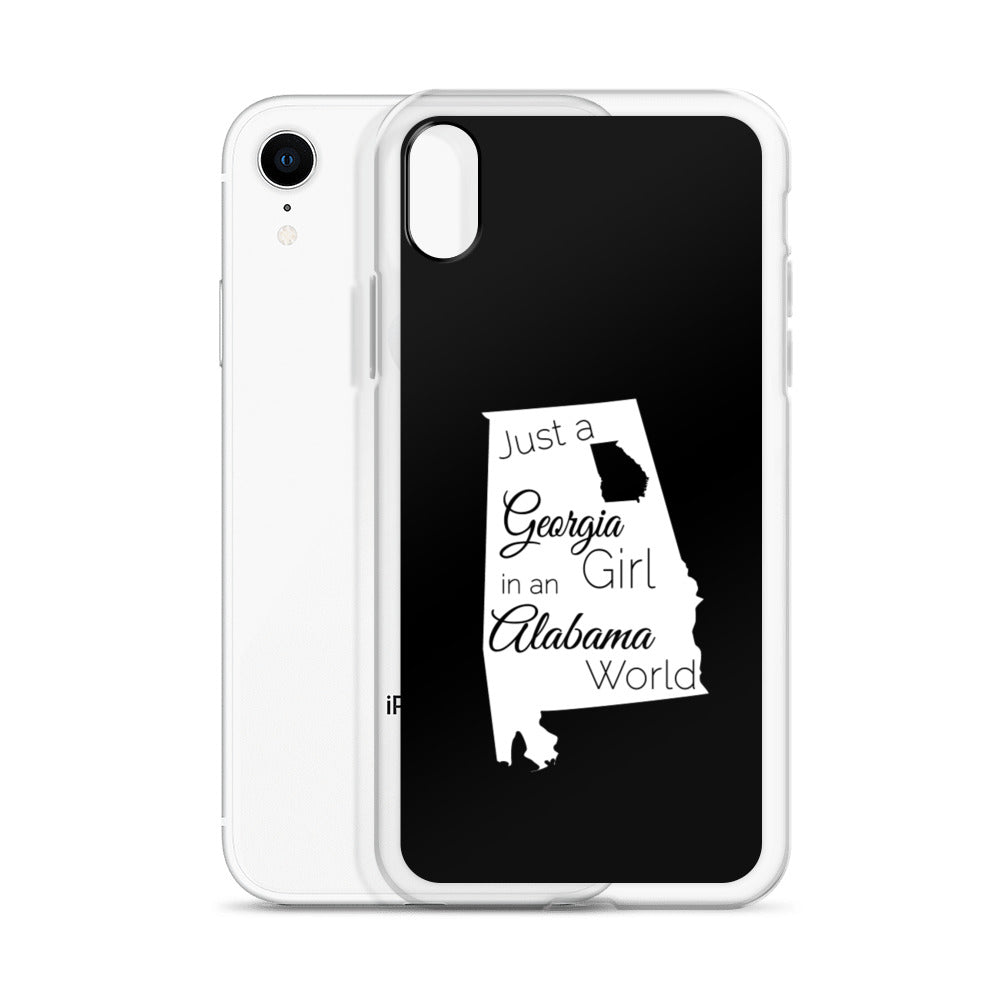 Just a Georgia Girl in an Alabama World iPhone Case