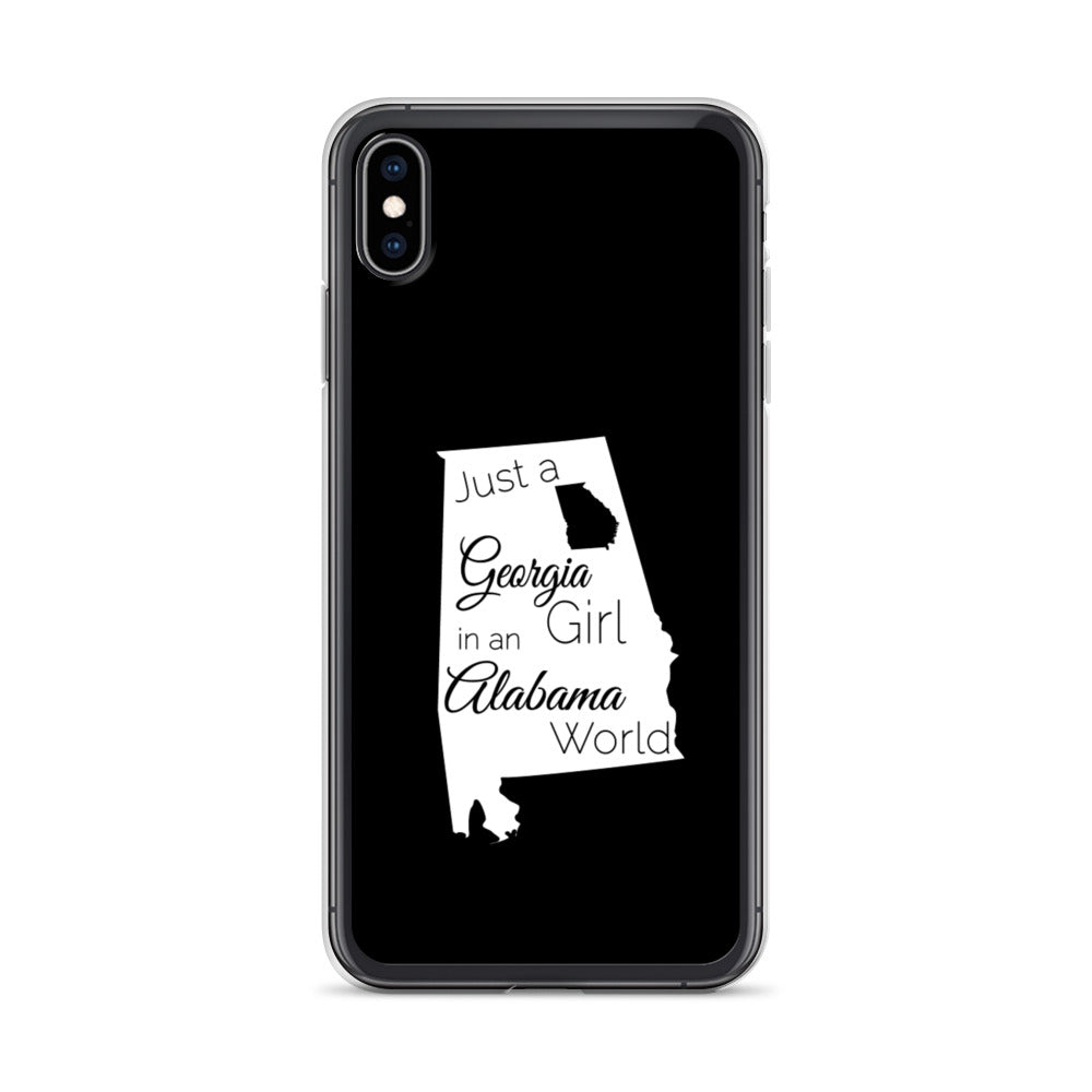 Just a Georgia Girl in an Alabama World iPhone Case