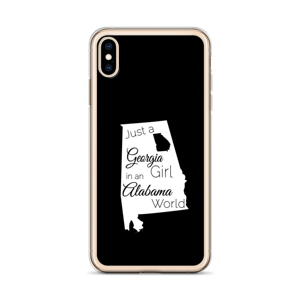 Just a Georgia Girl in an Alabama World iPhone Case